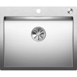 521639 Blanco Claron 550 - Chiuvetă, 61x51 cm, cu control scurgere, oțel inoxidabil
