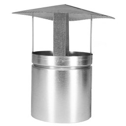 Palarie pentru cos de fum 145 mm din otel DX51D, protectie anti-ploaie