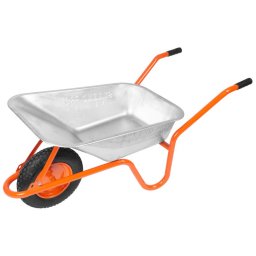 Roaba zincata Strend Pro Premium Fortis D-1, 100 L, roata pneumatica, max. 160 kg