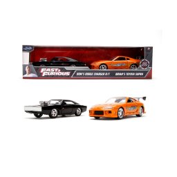 Set 2 masinute metalice Fast & Furious Dodge Charger si Supra 1:32