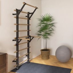 Spalier suedez inSPORTline Wootamax 220 x 80 cm cu bara si paralele