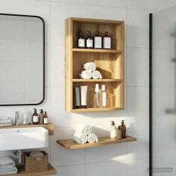 Dulap de perete pentru baie Stejar artizanal 40 x 10 x 60,5 cm GartenMobel Dekor