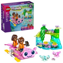 LEGO Friends Barca-axolotl pentru aventuri, set creativ 95 piese, 5+ ani