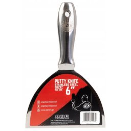 Spaclu inox monobloc 15 cm cu maner metalic pentru glet si chit, Olejnik