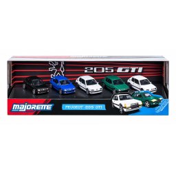 Set 5 masinute metalice Majorette Peugeot 205 GTI, scara 1:64