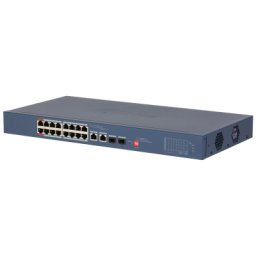 Switch PoE Dahua administrabil Cloud, 18 porturi, 240W, Hi-PoE, 250 m