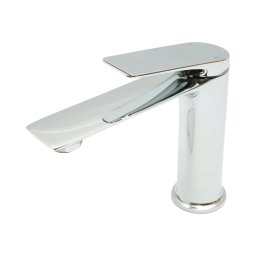 Baterie lavoar baie Premium din cupru, pipa lunga, crom lucios
