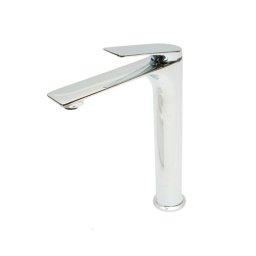 Baterie inalta pentru lavoar baie Premium, din cupru, crom lucios