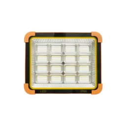 Proiector LED portabil 500W solar 3W baterie 12000mAh 6 moduri USB Power Bank IP66 Cod: BK00158