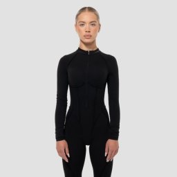 GymBeam Salopetă cu fermoar pentru femei Cosmo Black XS