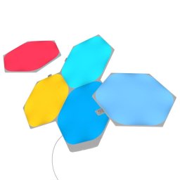 Nanoleaf Starter Kit Shapes Hexagons, Wi-Fi, LED, RGB compatibil Apple HomeKit, Google Assistant, 5 panouri