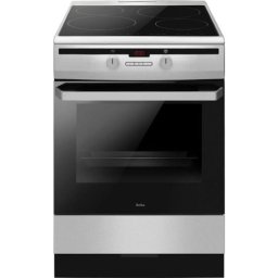 Aragaz Amica, 6118IE2.376HTaDp Xx, electric, inductie, 60 cm, 77L, Inox/Negru