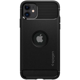 Husa de protectie Spigen Rugged Armor pentru iPhone 11, Matte Black
