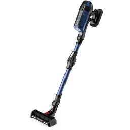Aspirator vertical Rowenta X-Force Flex 12.60 Aqua RH98C0WO, 320 W, 0.9 l, Autonomie 45 minute, Albastru/Negru