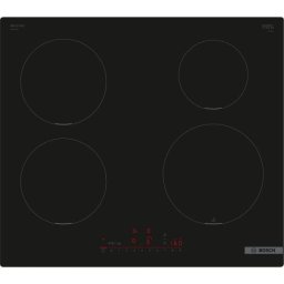 Plita incorporabila Bosch PUE611HC1E, Inductie, 4 zone de gatit, PerfectFry Plus, Home Connect, Power Boost , 60cm, Negru