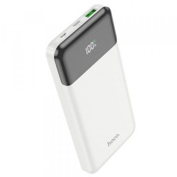 Baterie Externa HOCO J102, 10000mAh, 20W, QC + PD, 1 x USB-A - 1 x USB-C, Alba