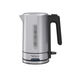 Fierbator Tesla KT450BX, 1.0L, 2200W, oprire automata, indicator LED, baza rotativa 360°, Inox