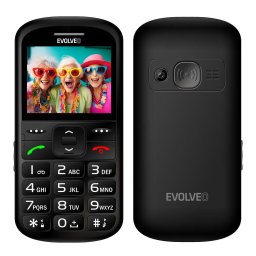 Evolveo EasyPhone XS, telefon mobil pentru seniori, 2G, Negru