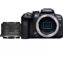 Aparat foto KIT Canon EOS R10 + RF-S 18-45mm (F4.5-6.3) IS STM, 4K, Wi-Fi, 5331C010
