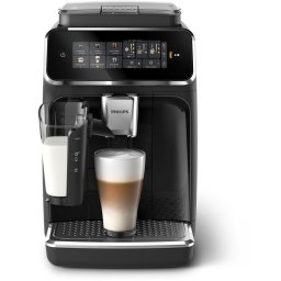 Espressor automat Philips seria 3300 EP3341/50, 1500 W, LatteGO, 6 tipuri de bauturi, ecran tactil intuitiv, Tehnologie noua SilentBrew pentru preparare silentioasa, Aplicatie HomeID, Rasnita ceramica, Negru