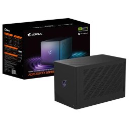 Placa video Gigabyte AORUS RTX 5090 AI Box, 32GB GDDR7, 2407 MHz, WATERFORCE, 850W PSU