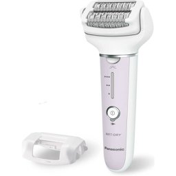 Epilator Panasonic ES-EY30-V503, Wet & Dry, Cordless, 2discuri & 60 pensete, Senzor presiune, Discuri duble, Cap flexibil si pivotant la 90°, 3 viteze, Alb-Roz