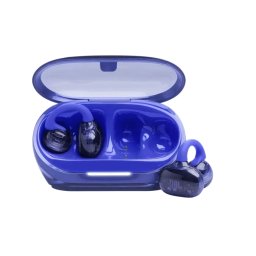 Casti Open-Ear JBL Soundgear Clips, JBLSNDGEARCLBLU, True Wireless, Bluetooth, 4 microfoane, Multipoint, Autonomie 32 ore, IP54, Albastru