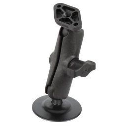 Suport dublu cu bila adeziva RAM® Flex cu placa diamantata - Dimensiune B Mediu