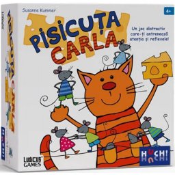 Joc de petrecere pentru copii Pisicuta Carla,Varsta 4+ ani, ed.lb.romana, Multicolor