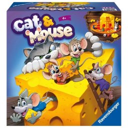 Joc de societate Cat Mouse Ravensburger, pentru copii de la 4 ani, multilingv incl.RO, Multicolor