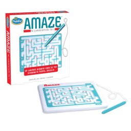 Joc de logica cu 16 provocari, Thinkfun - Amaze, labirintul variabil, 7+ ani