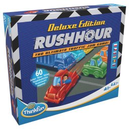 Joc de logica cu 60 de provocari, Thinkfun - Rush Hour Deluxe, 8+ ani, limba romana