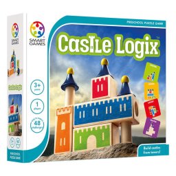Joc de logica cu 48 de provocari, Smart Games - Castle Logix, 3+ ani, editie internationala