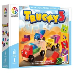 Joc de logica cu 48 de provocari, Smart Games - Trucky 3, 3+ ani, editie limba Romana