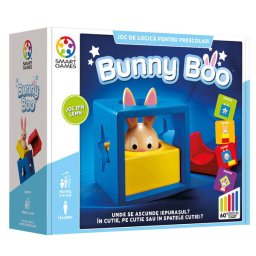Joc de logica cu 60 de provocari, Smart Games - Bunny Boo, 2+ ani, editie limba Romana