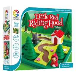 Joc de logica cu 48 de provocari, Smart Games - Little Red Riding Hood - Deluxe, 4+ ani, editie internationala