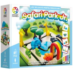 Joc de logica cu 60 de provocari, Smart Games - Safari Park Jr., 3+ ani, editie limba Romana