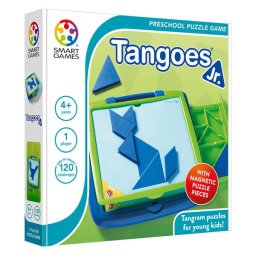 Joc de logica cu 120 de provocari, Smart Games - Tangoes Jr., 4+ ani, editie internationala