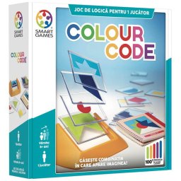 Joc de logica cu 100 de provocari, Smart Games - Colour Code, 5+ ani, editie internationala