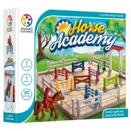 Joc de logica cu 80 de provocari, Smart Games - Horse Academy, 7+ ani, editie internationala