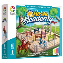 Joc de logica cu 80 de provocari, Smart Games - Horse Academy, 7+ ani, editie limba Romana