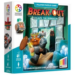 Joc de logica cu 80 de provocari, Smart Games - Break-out, 10+ ani, editie internationala