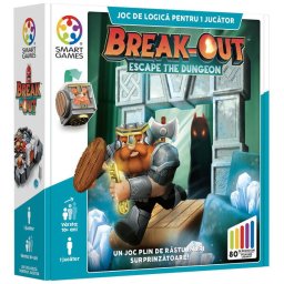 Joc de logica cu 80 de provocari, Smart Games - Break-out, 10+ ani, editie limba Romana