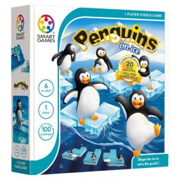 Joc de logica cu 100 de provocari, Smart Games - Penguins on Ice, 6+ ani, editie internationala