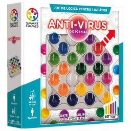 Joc de logica cu 60 de provocari, Smart Games - Anti-Virus Original, 8+ ani, editie limba Romana