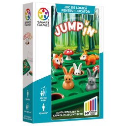 Joc de logica cu 60 de provocari, Smart Games - Jump'In, 7+ ani, editie limba Romana