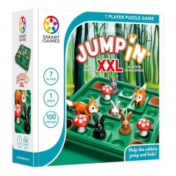 Joc de logica cu 100 de provocari, Smart Games - Jump In XXL, 7+ ani, editie internationala