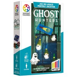 Joc de logica cu 60 de provocari, Smart Games - Ghost Hunters, 5+ ani, editie limba Romana
