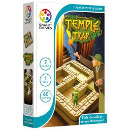 Joc de logica cu 60 de provocari, Smart Games - Temple Trap, 7+ ani, editie internationala