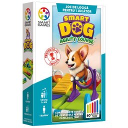 Joc de logica cu 60 de provocari, Smart Games - Smart Dog, 7+ ani, editie limba Romana